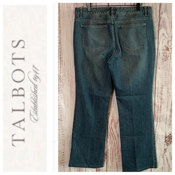 “Barely Boot” Slightly Faded Jeans { Talbots } - Picture 4 of 8